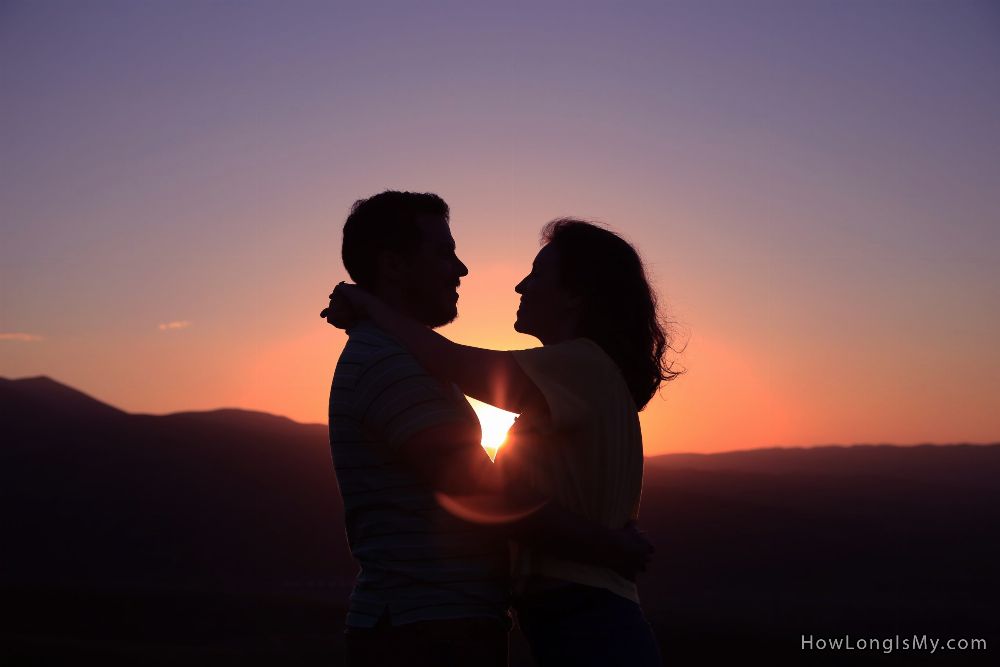 silhouette of a man and a woman