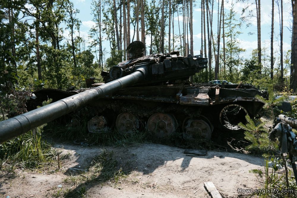 destroyed tank