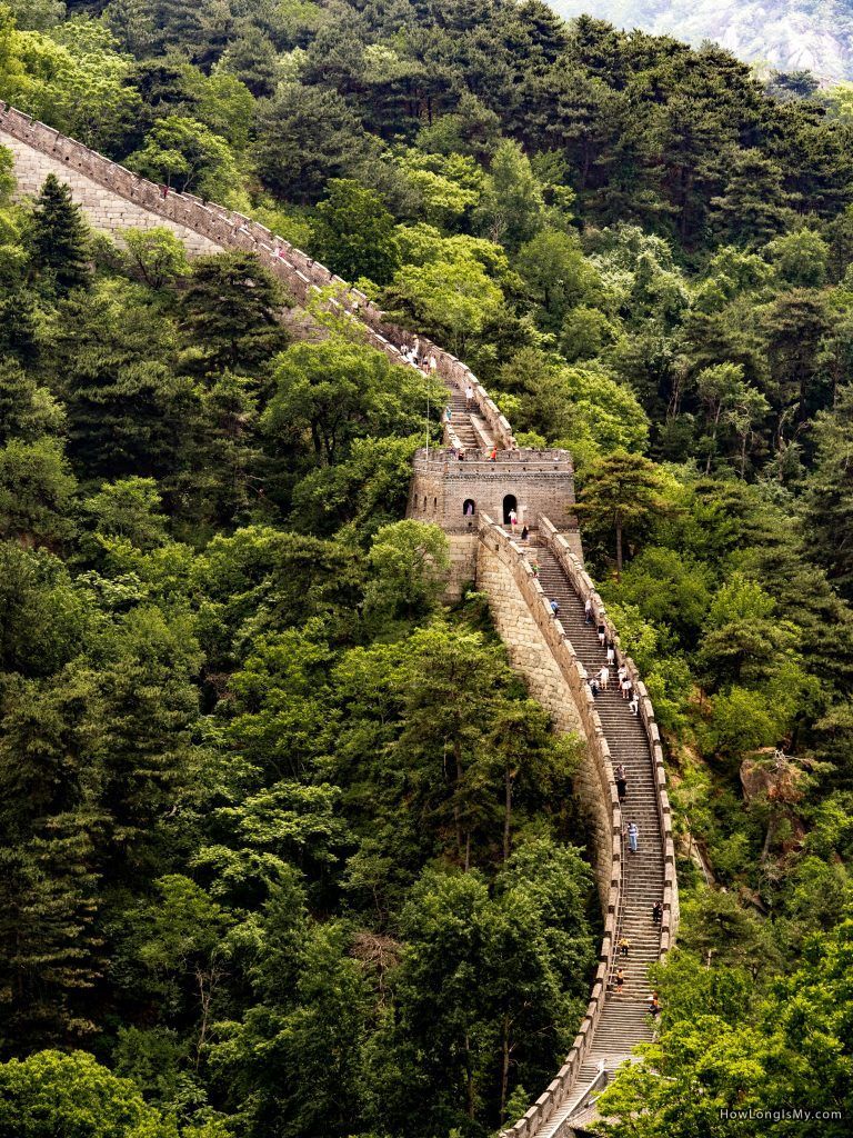 great wall of China birdseye view